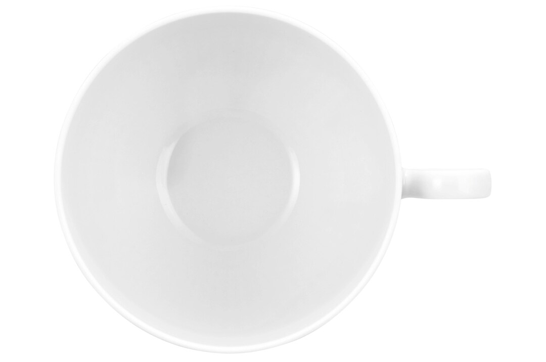 Seltmann Weiden Milchkaffeetasse AMINA 6er Set Porzellan weiß