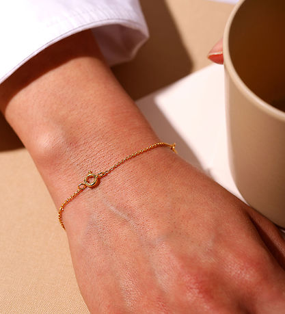 Design Letters Armband - Ruth Anchor Charm Lock - 18 Karat vergo