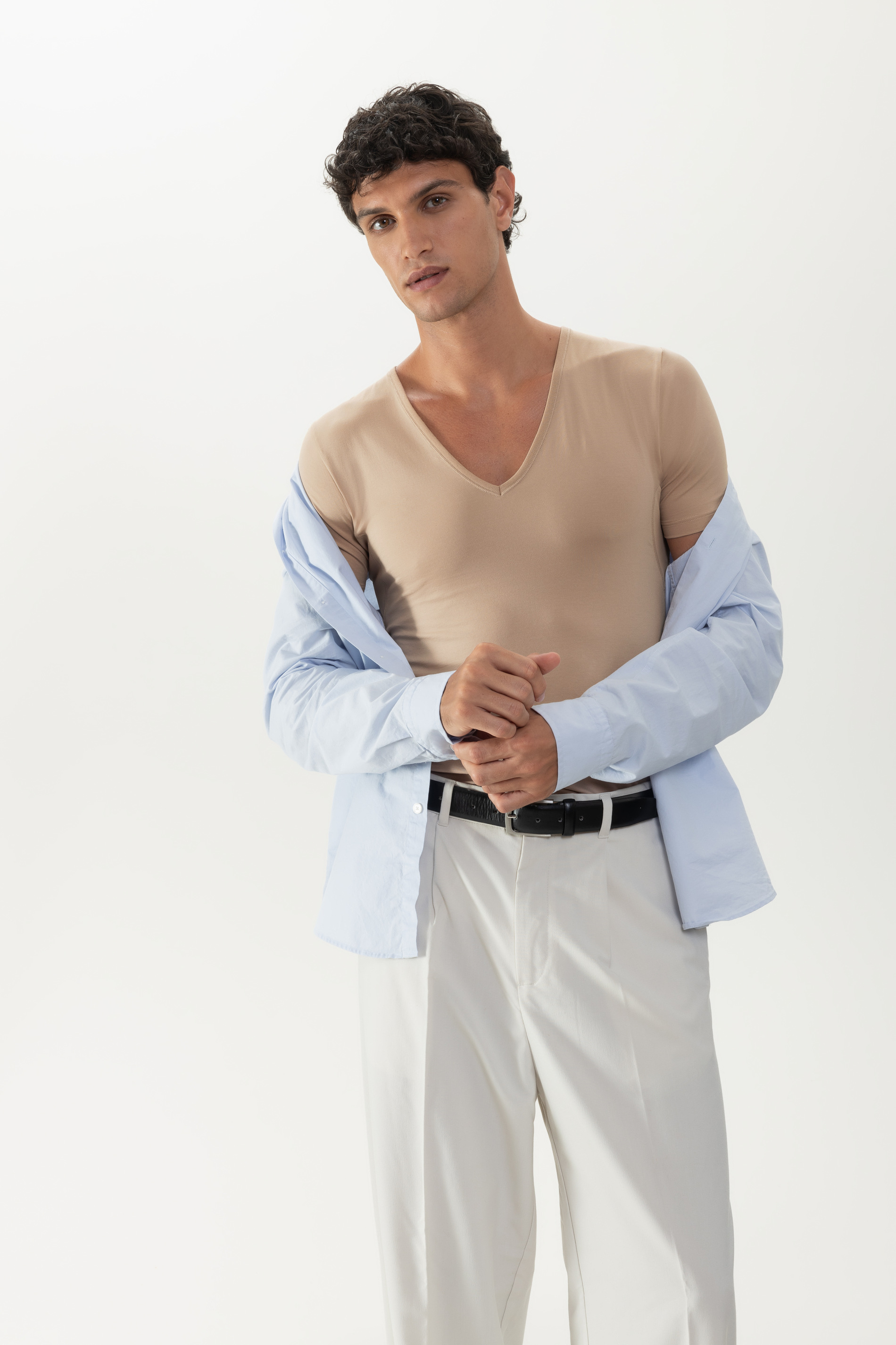 Das Drunterhemd - V-Neck | Slim fit<br>Serie Dry Cotton Functional