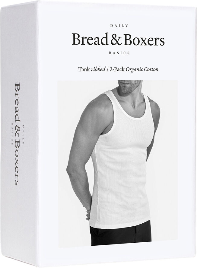 Bread & Boxers 2-Pack Tank ribbed Black