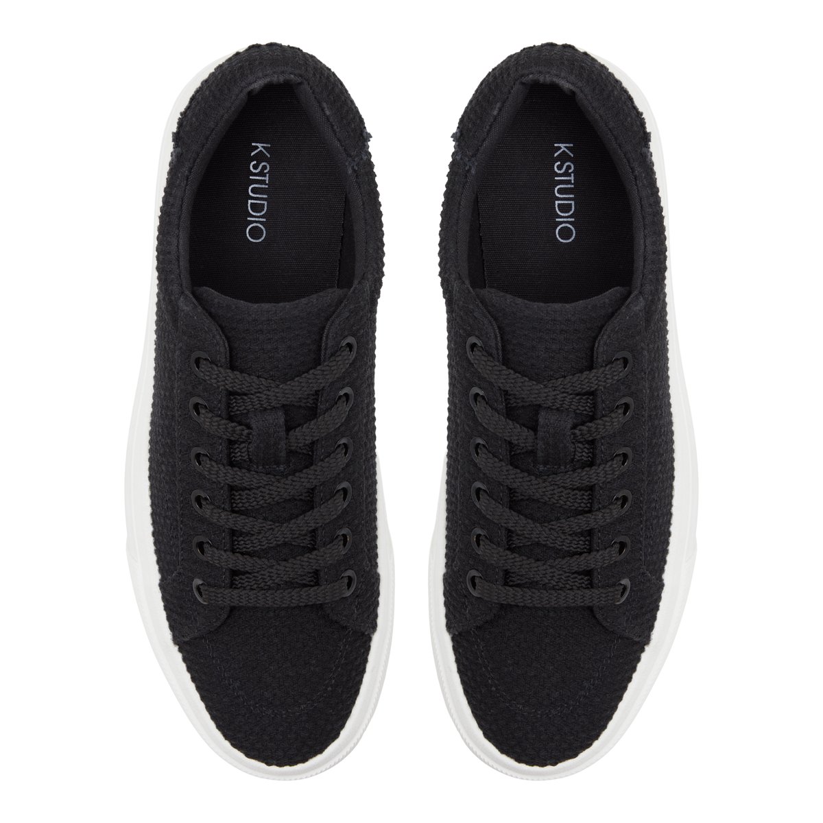 K STUDIO-Acycien-Baskets - Talon plat - Noir
