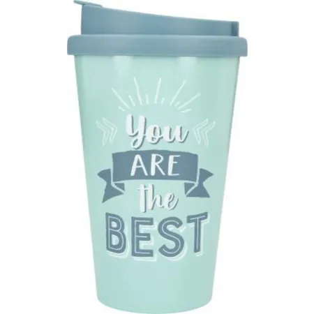 Depesche To-Go Becher mit Sprüchen - You are the Best (blau / blue)