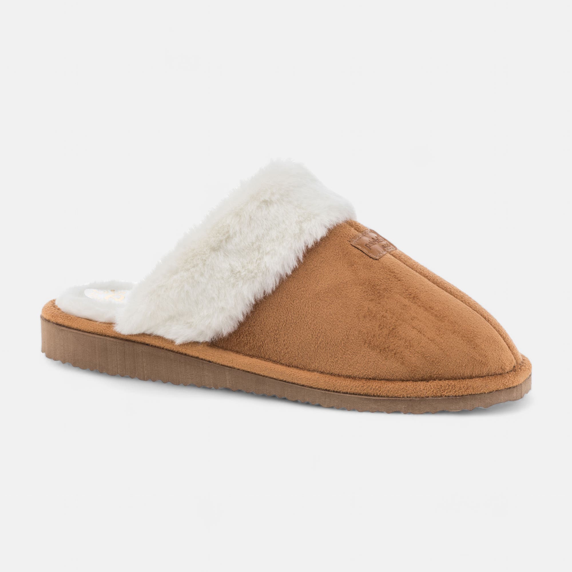 Pantoufles mules Femme cognac