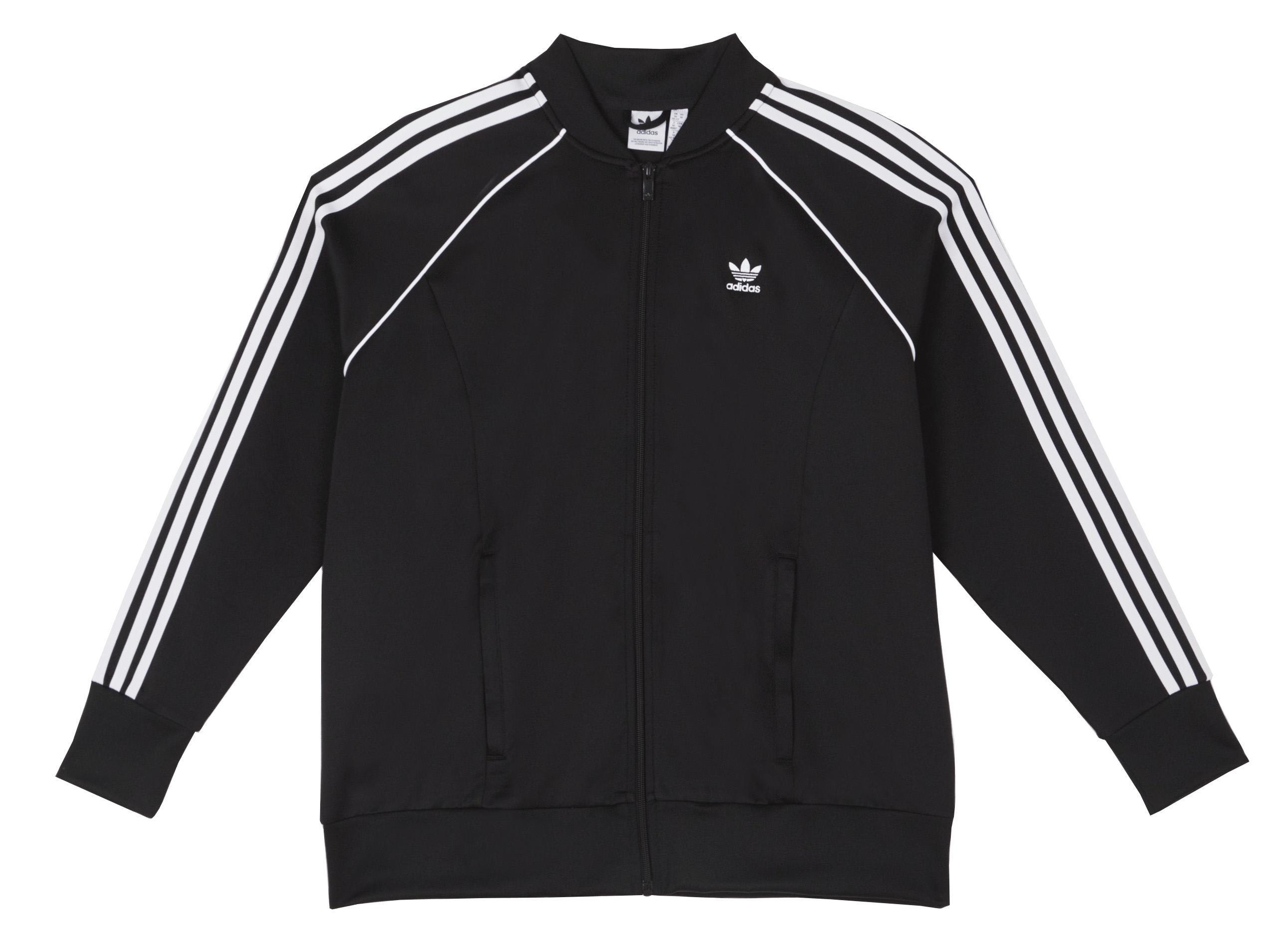Veste col teddy détail trois bandes| Noir