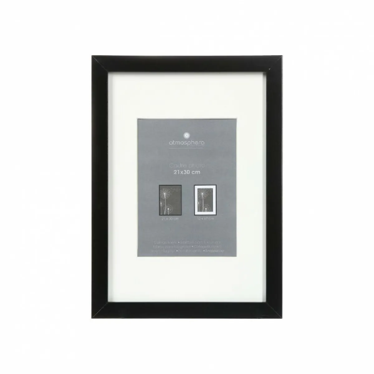 Cadre Photo Eva - Noir 21x30 cm
