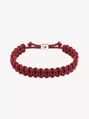 Pulseira vermelha com nó