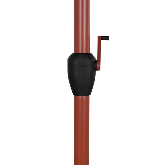 Parasol droit rond inclinable LOOMPA Acajou