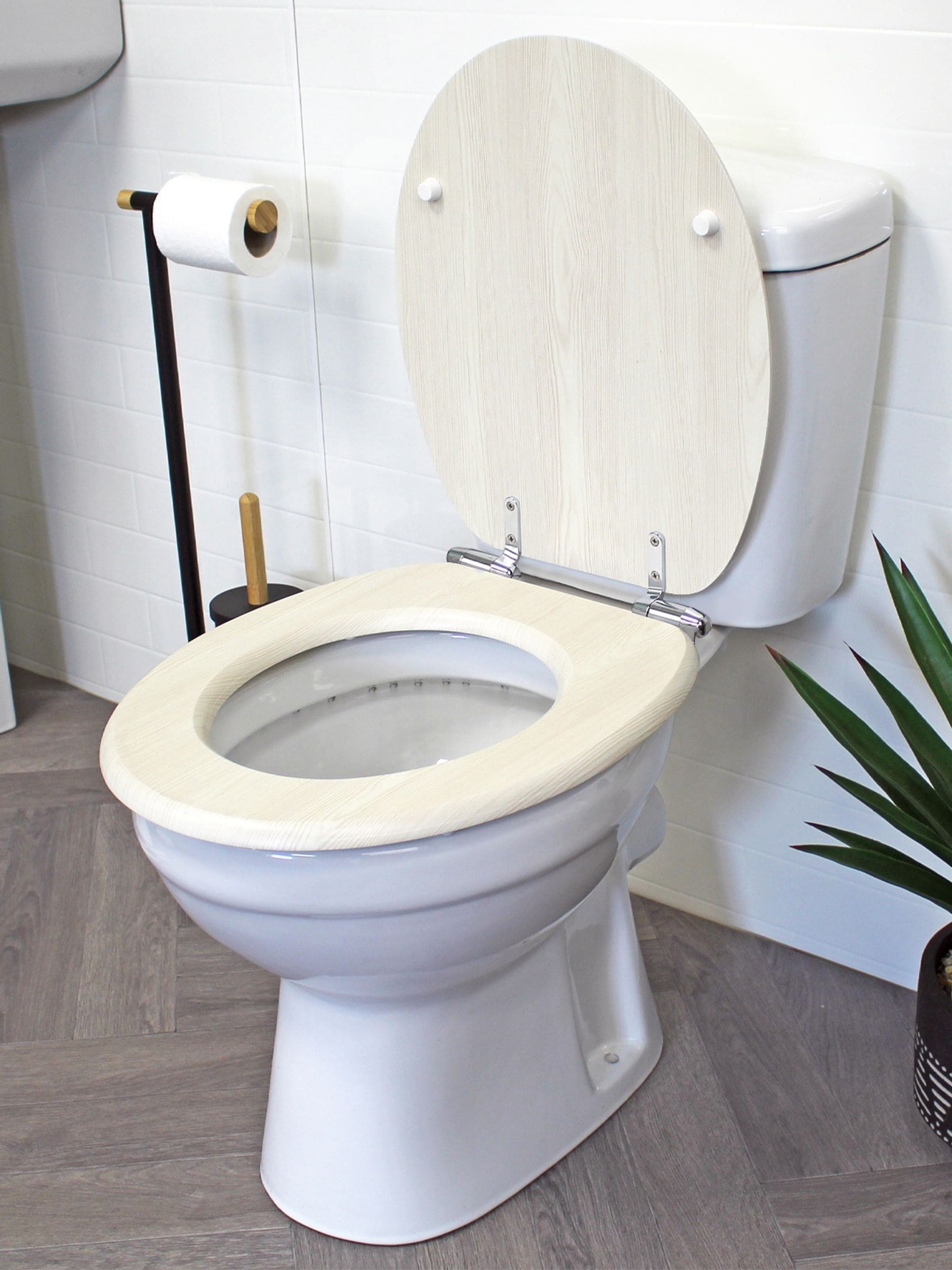 Showerdrape - Norfolk Soft Close houten toiletbril