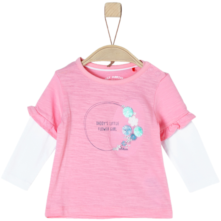 s.Oliver Girls Langarmshirt light pink