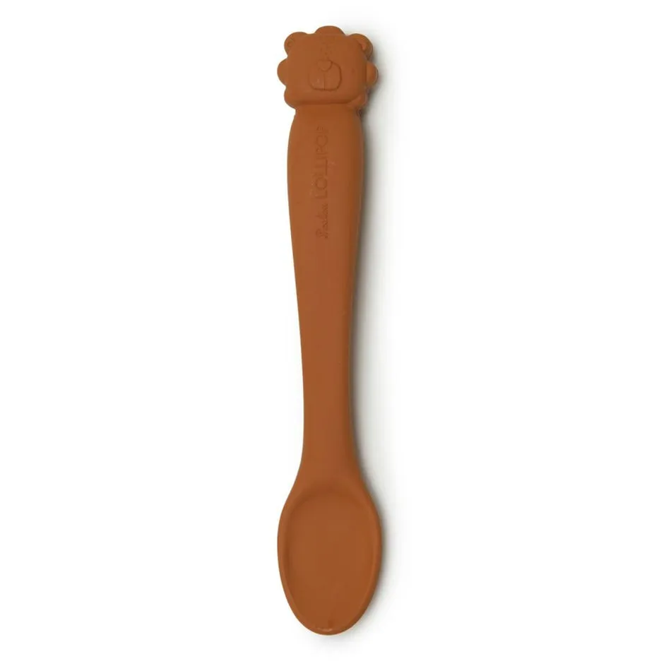 Loulou Lollipop Bol + Cuillère en silicone - Ginger