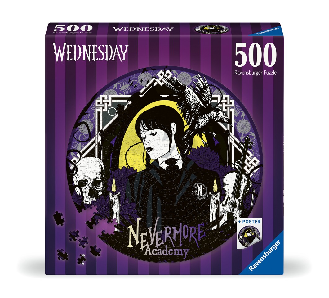 Ravensburger - Puslespil Wednesday Nevermore 500 brikker