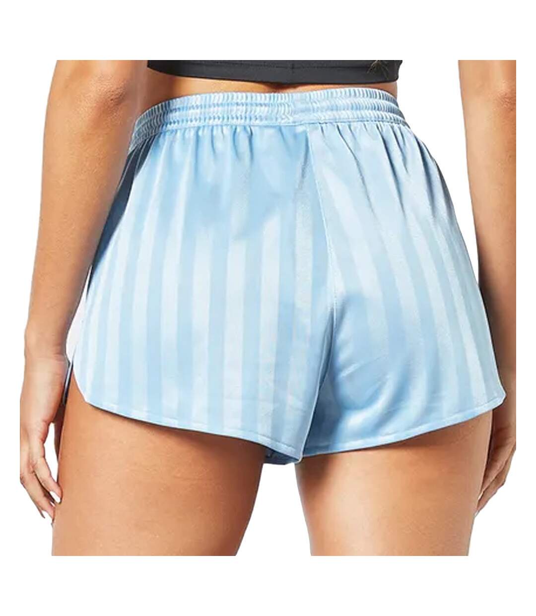 Short Bleu Femme Adidas Striped