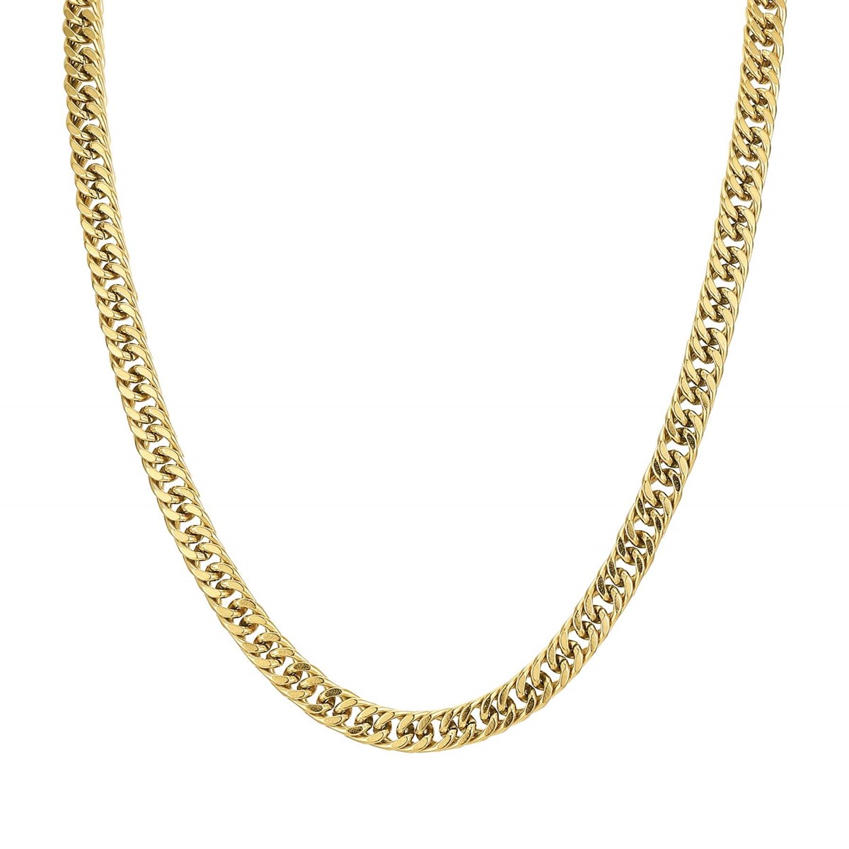 Collier Zanzibar acier doré or