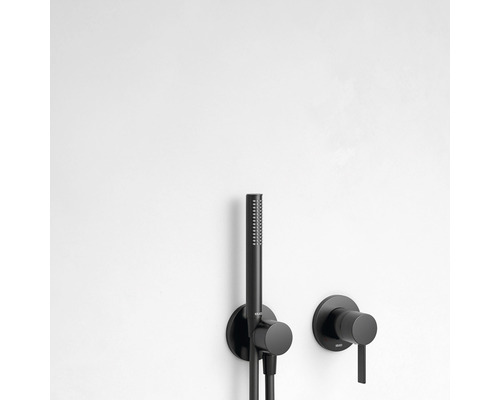 KEUCO handdouche, rond, Ø 25 mm, mat zwart, 56080370100