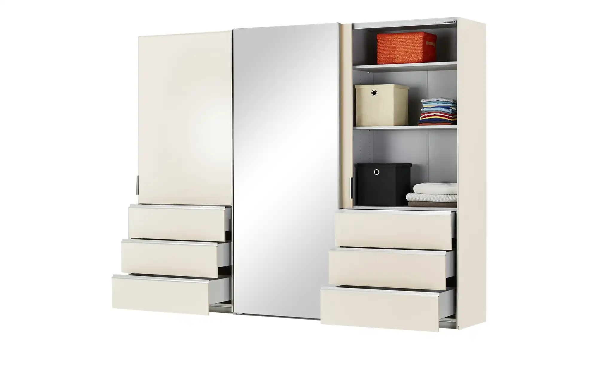 Schwebetürenschrank, 3-türig Mitta
