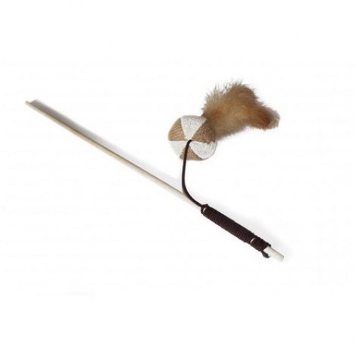 Varinha natural com bola para gatos