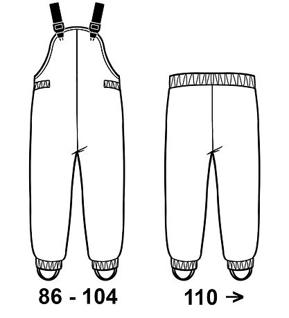 Lil' Atelier Regenkleidung m. Träger - NmmLaDry10 - Trauer Dove