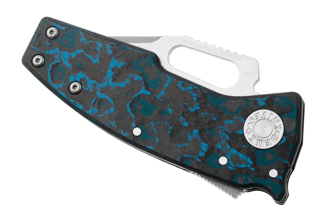 Demko Nano-Shark NANO-20CV-FC-ARC-CP Clip Point CPM 20CV, Fat Carbon Arctic Storm, zakmes