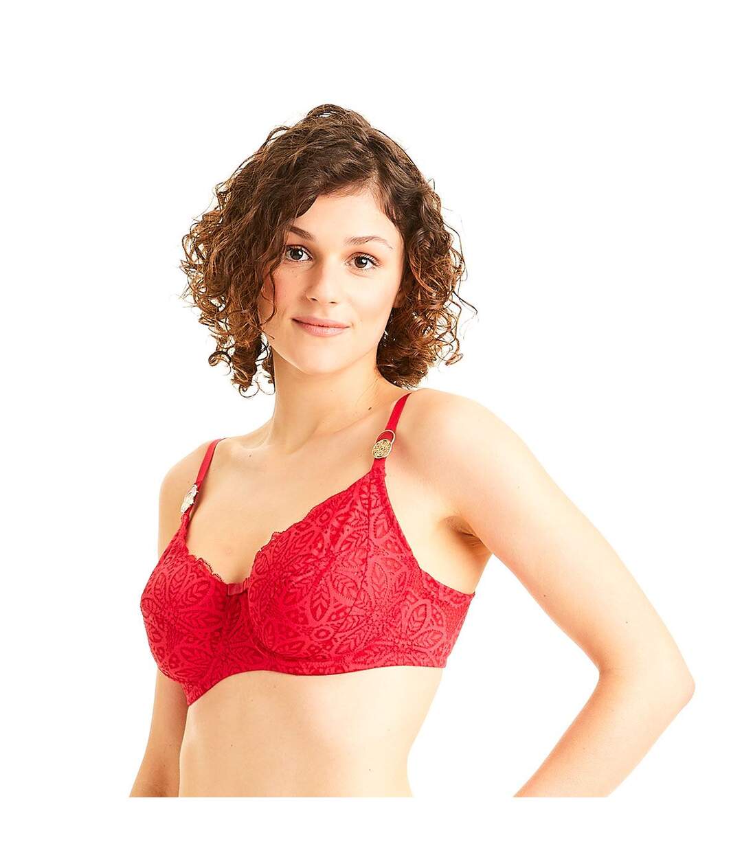 Soutien-gorge grand maintien rouge Aria