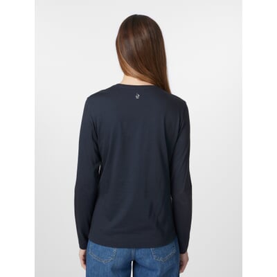Damen-Langarmshirt, Dunkelblau