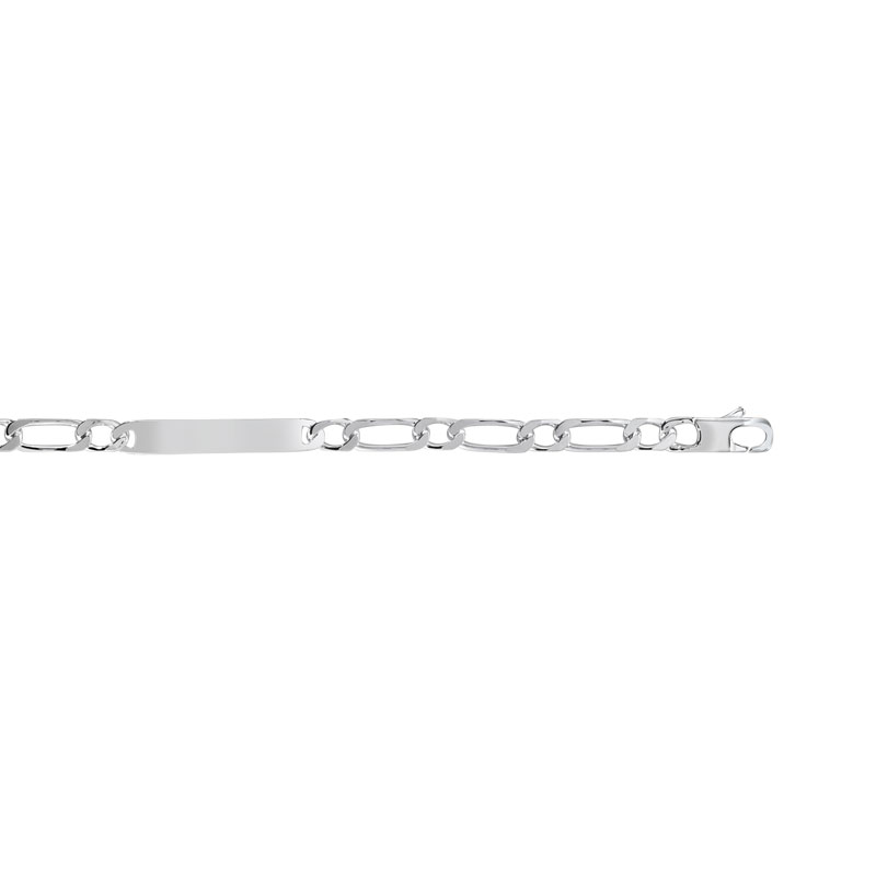Bracelet identité argent 925 maille cheval personnalisable 21 cm