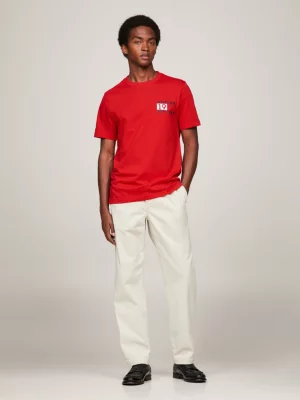 Camiseta de gola redonda com o logotipo de Nova York