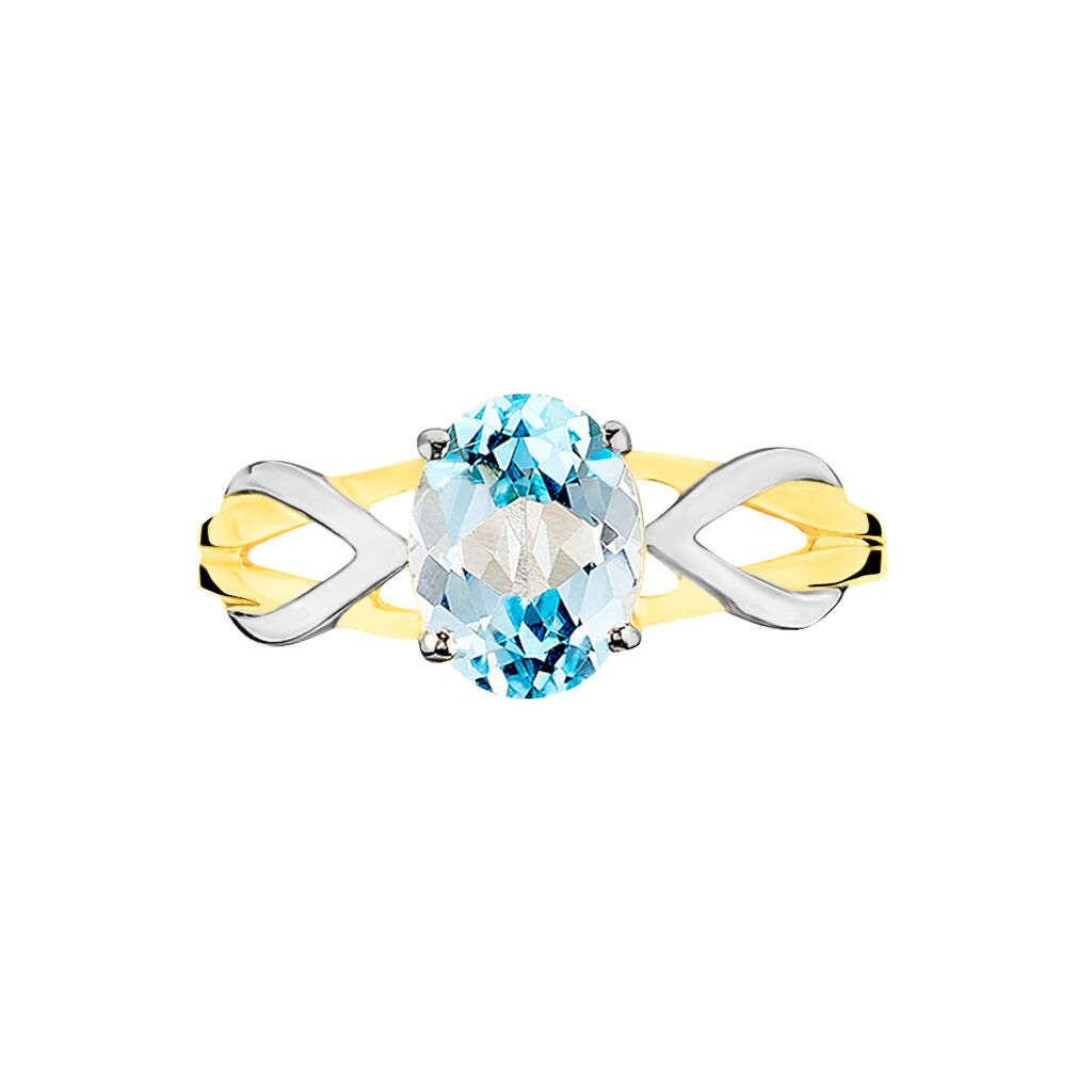 Bague Bonnie Or Bicolore Topaze
