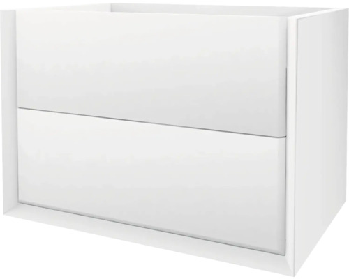 Badkamermeubel, model Bellagio, BxHxD 70 x 51 x 46 cm, frontkleur: mat wit