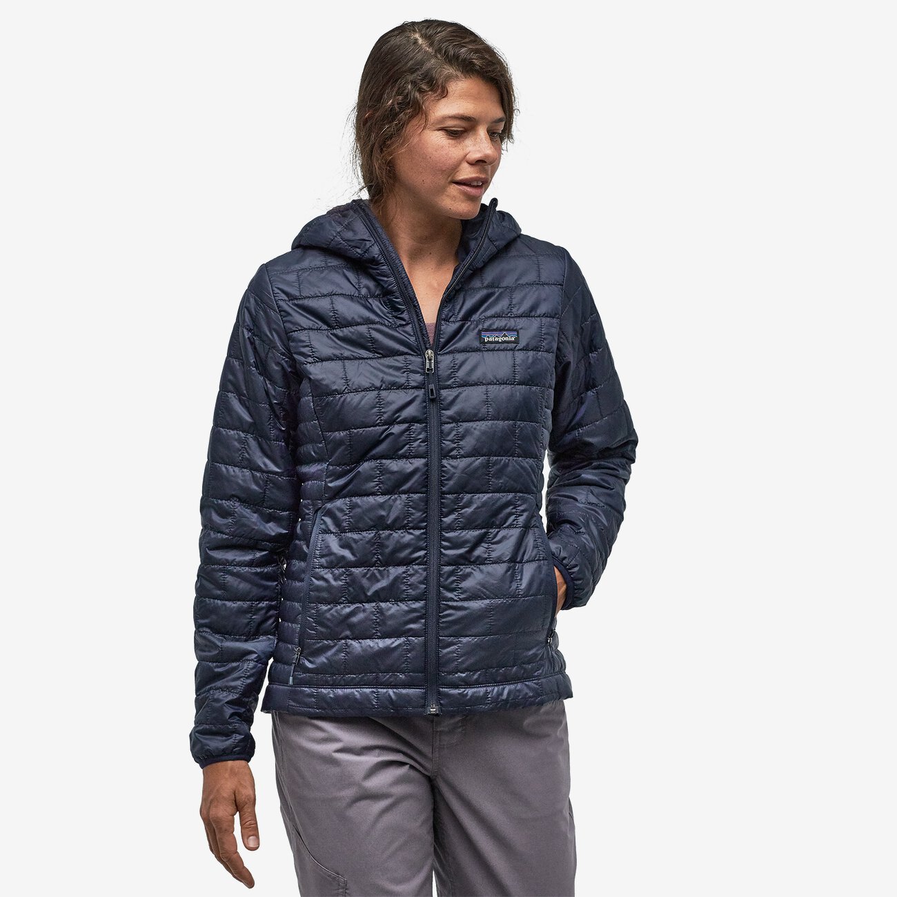 Nano Puff Hoody Dame CNY/ Classic Navy