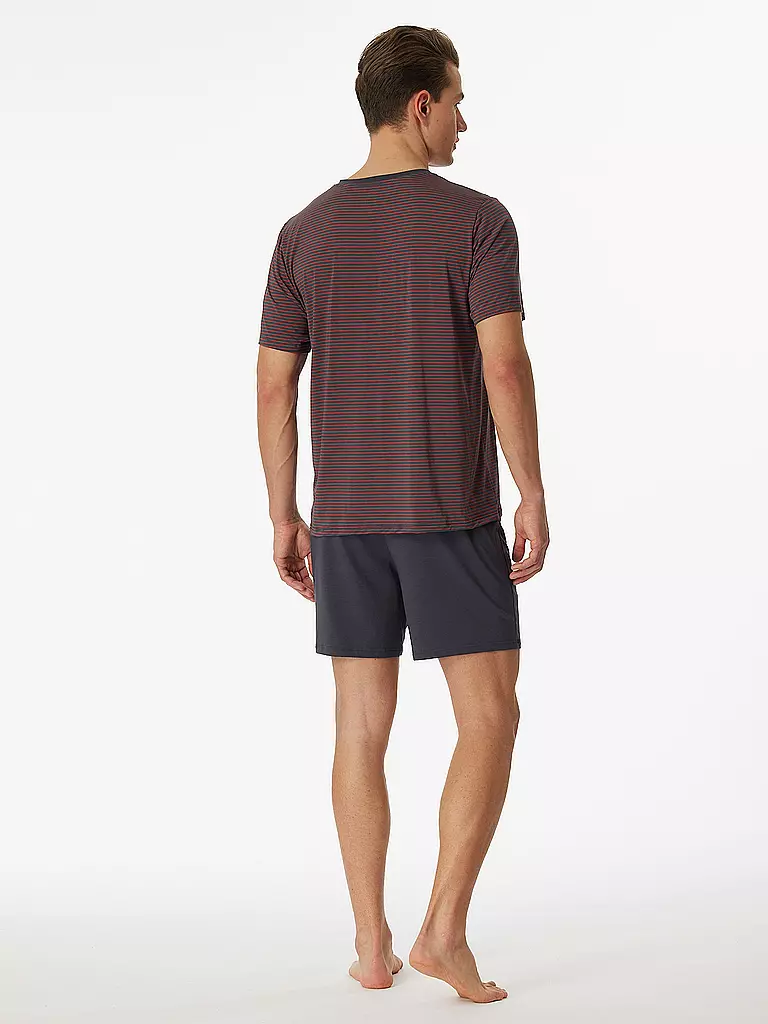 SCHIESSER Pyjama dunkelrot