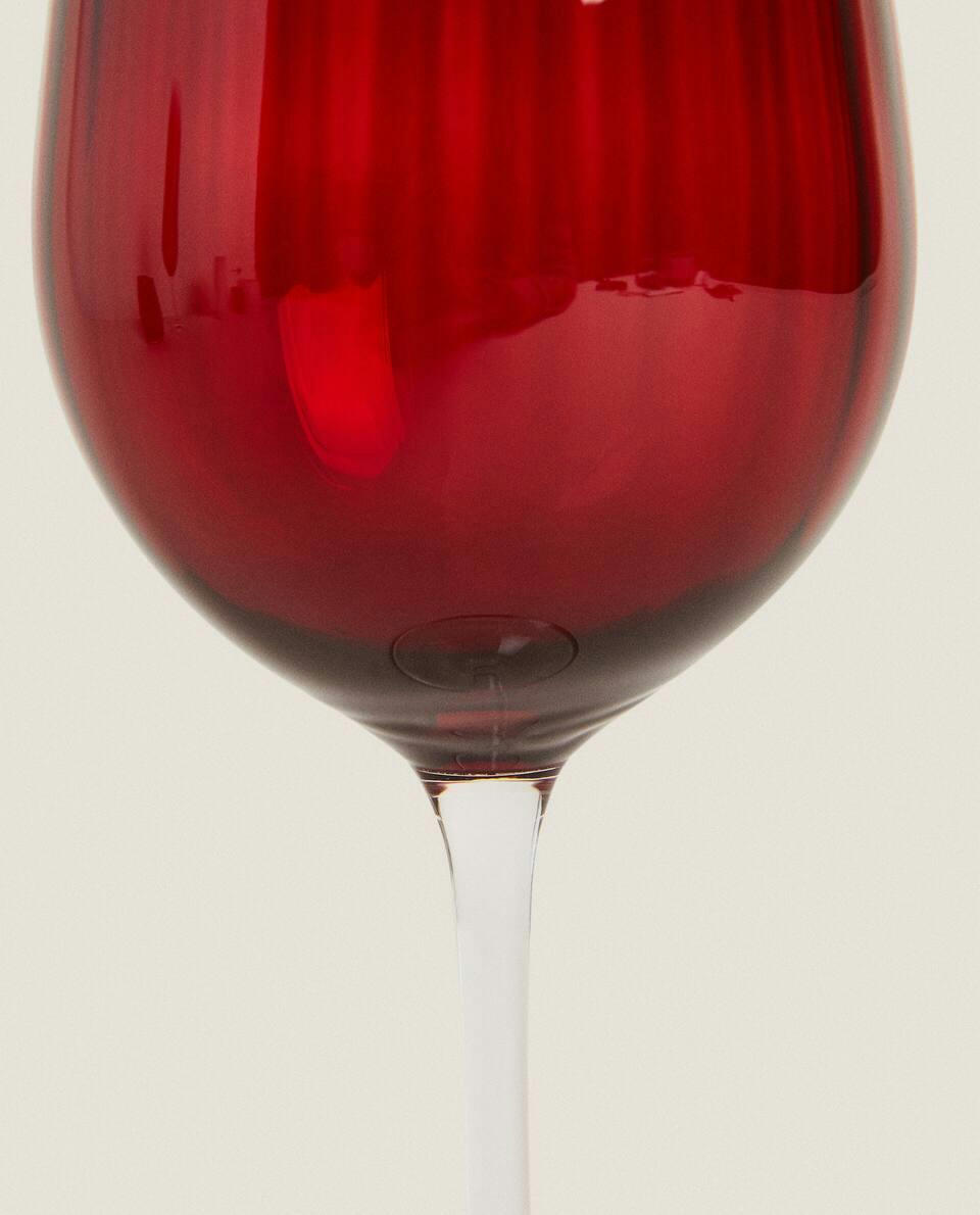Taça de flauta de cristal colorida de Natal
