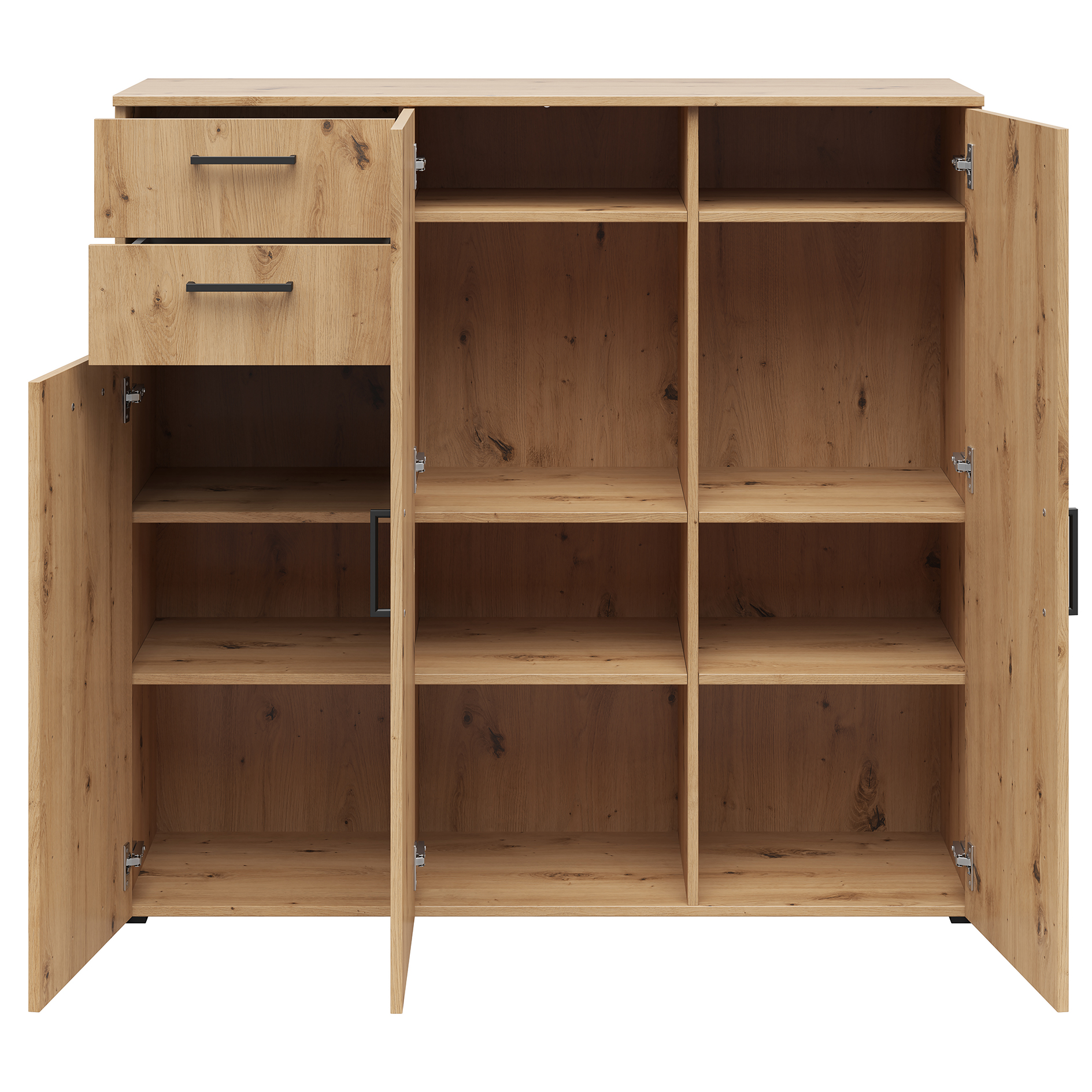 Sideboard - Artisan Eiche - 115 cm hoch