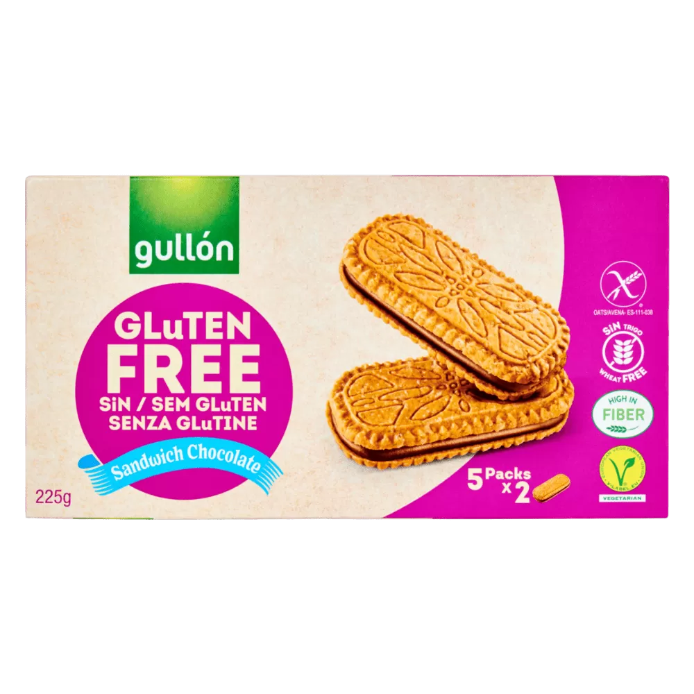 Gullón Glutenfri Biscuits Chokolade - 225 g