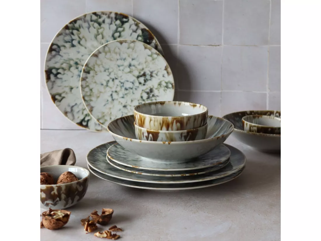 Novastyl - Lot 6 Coupelles Maka En Porcelaine 10cm