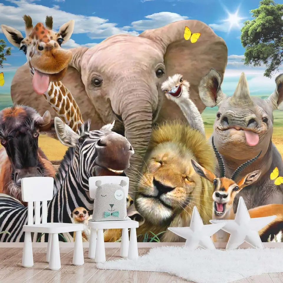 Fotobehang Wilde dieren - 260x384cm - Bont