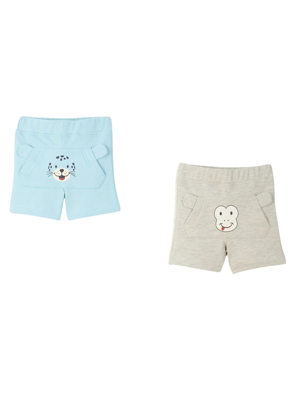 Lot de 2 shorts été en sweat  bébé en coton