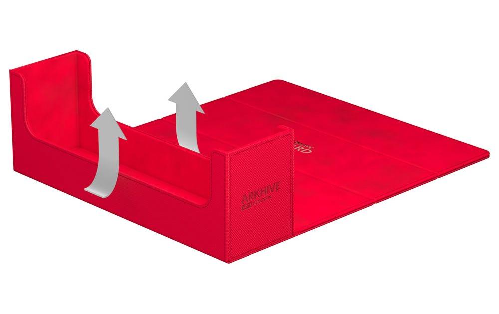 Kartenbox XenoSkin Arkhive Monocolor 400+ RotHochwertige Box für Sammelkarten in Standardgrösse