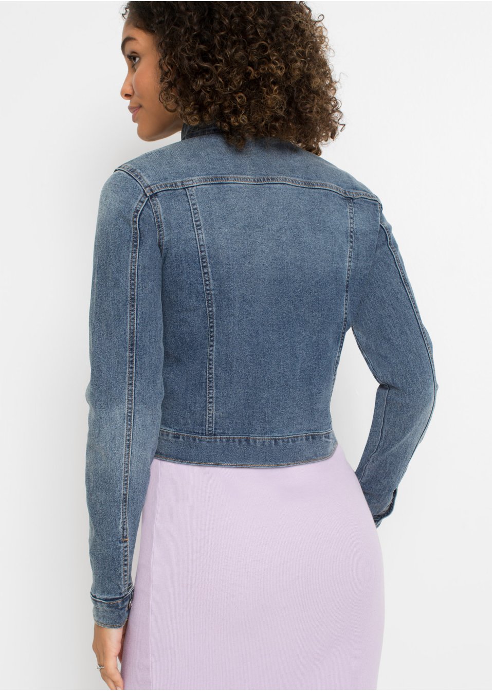 Veste en jean avec décorations