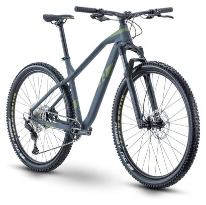 VTT Semi-Rigide Raymon HardRay Nine 6.5 Shimano Deore XT 12V 29'' Gris Foncé / Vert