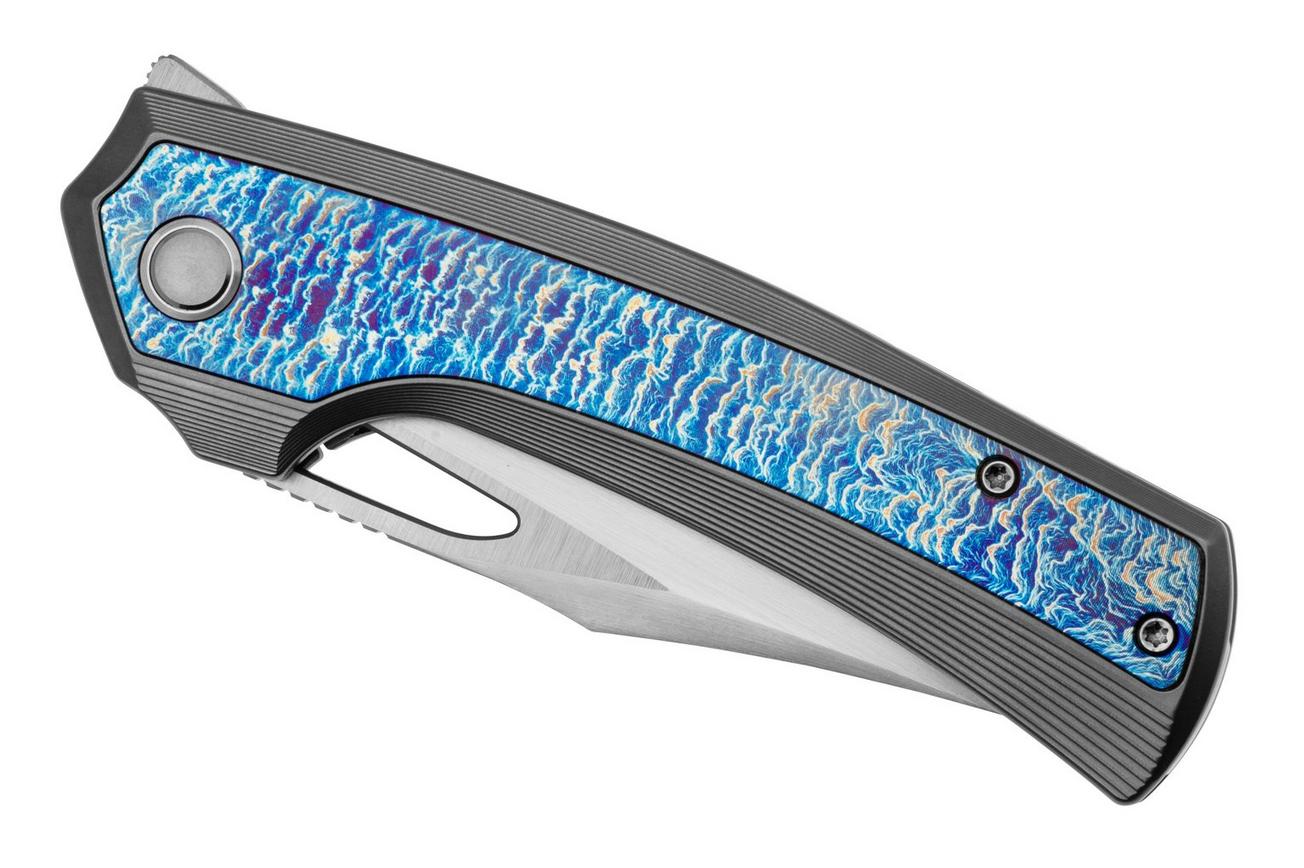 WE Knife Nefaris WE22040FA-1, CPM-20CV Clippoint, Flamed Titanium, Limited Edition zakmes