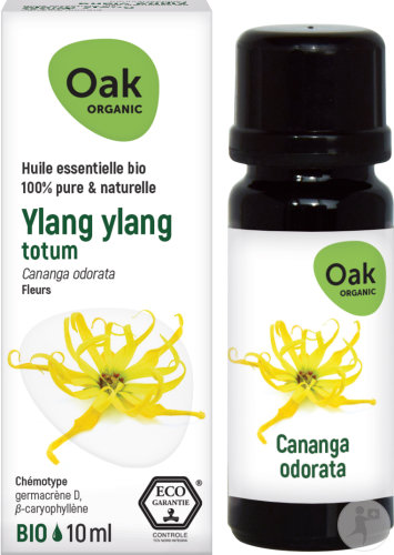 Oak Organic Ylang Ylang Totum Huile Essentielle 100% Pure Et Naturelle Flacon 10ml