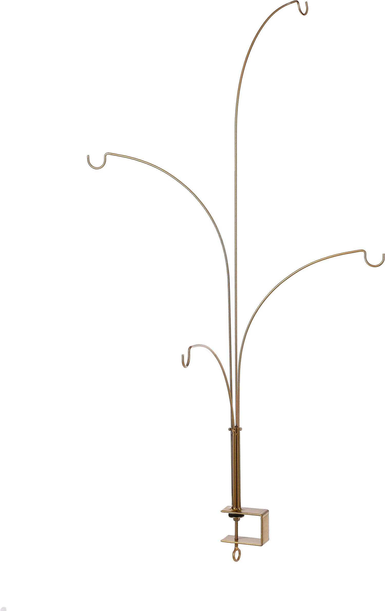 House of Seasons kerst ornament tafelklem goud 4 haken 46 x 5 x 84 cm