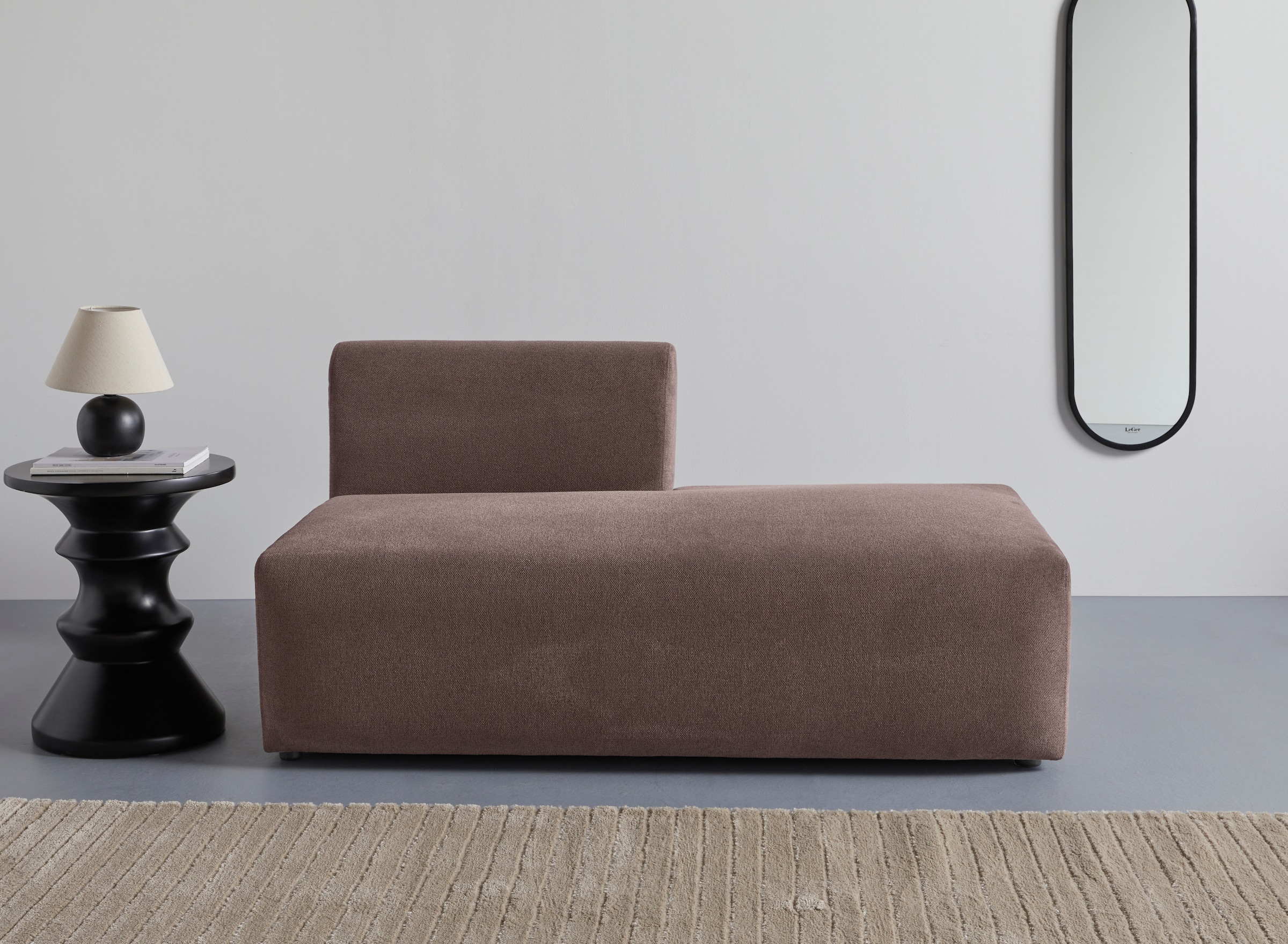 LeGer Home by Lena Gercke Chaiselongue »LYZA Open end, Loungemöbel zum Relaxen, Masse B/T/H: 152/96/74 cm« als Modul oder separat verwendbar, für individuelle Zusammenstellung
