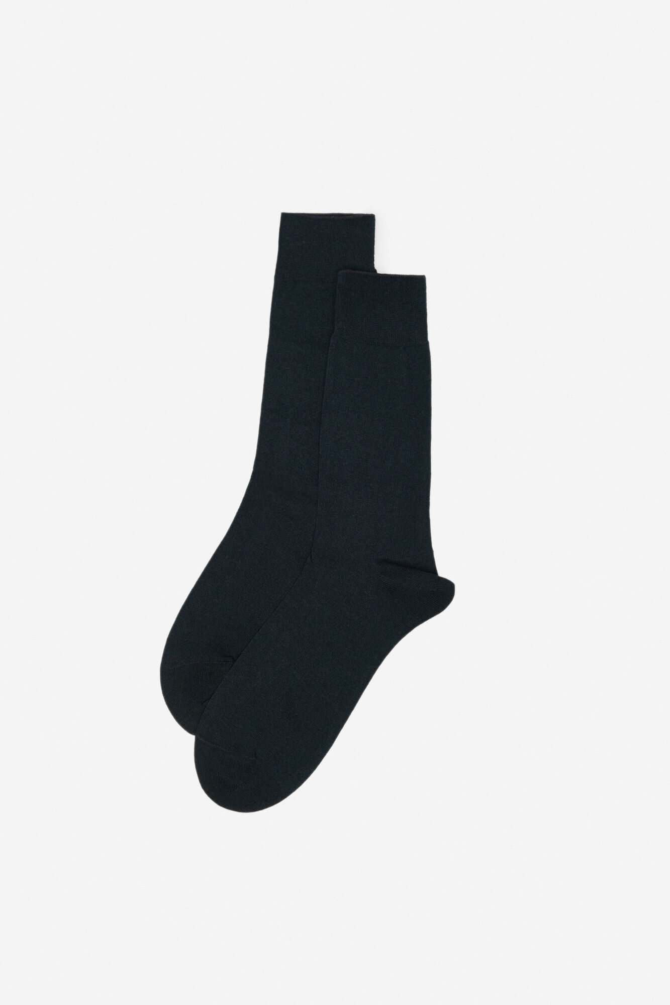 Pacote com 2 pares de meias lisas - Pretas