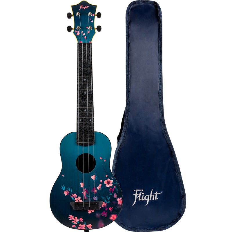 Flight Travel Series TUSL32 Sakura sopraan ukelele met concert scale hals inclusief gigbag