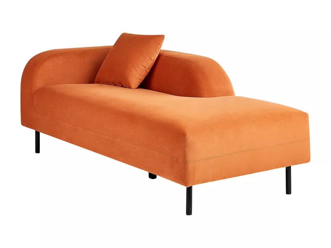 Chaise longue côté droite orange LE CRAU