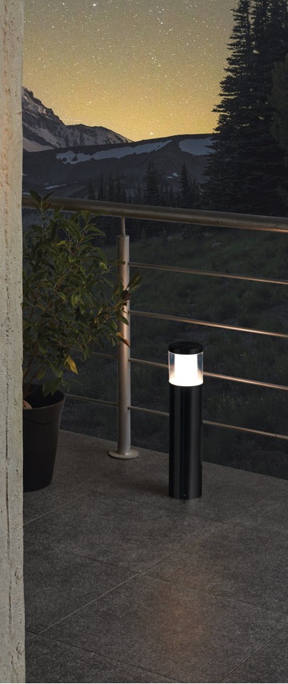 EGLO - Basalgo-Z udendørs standerlampe sort H45 - RGB + TW - Zigbee, Bluetooth
