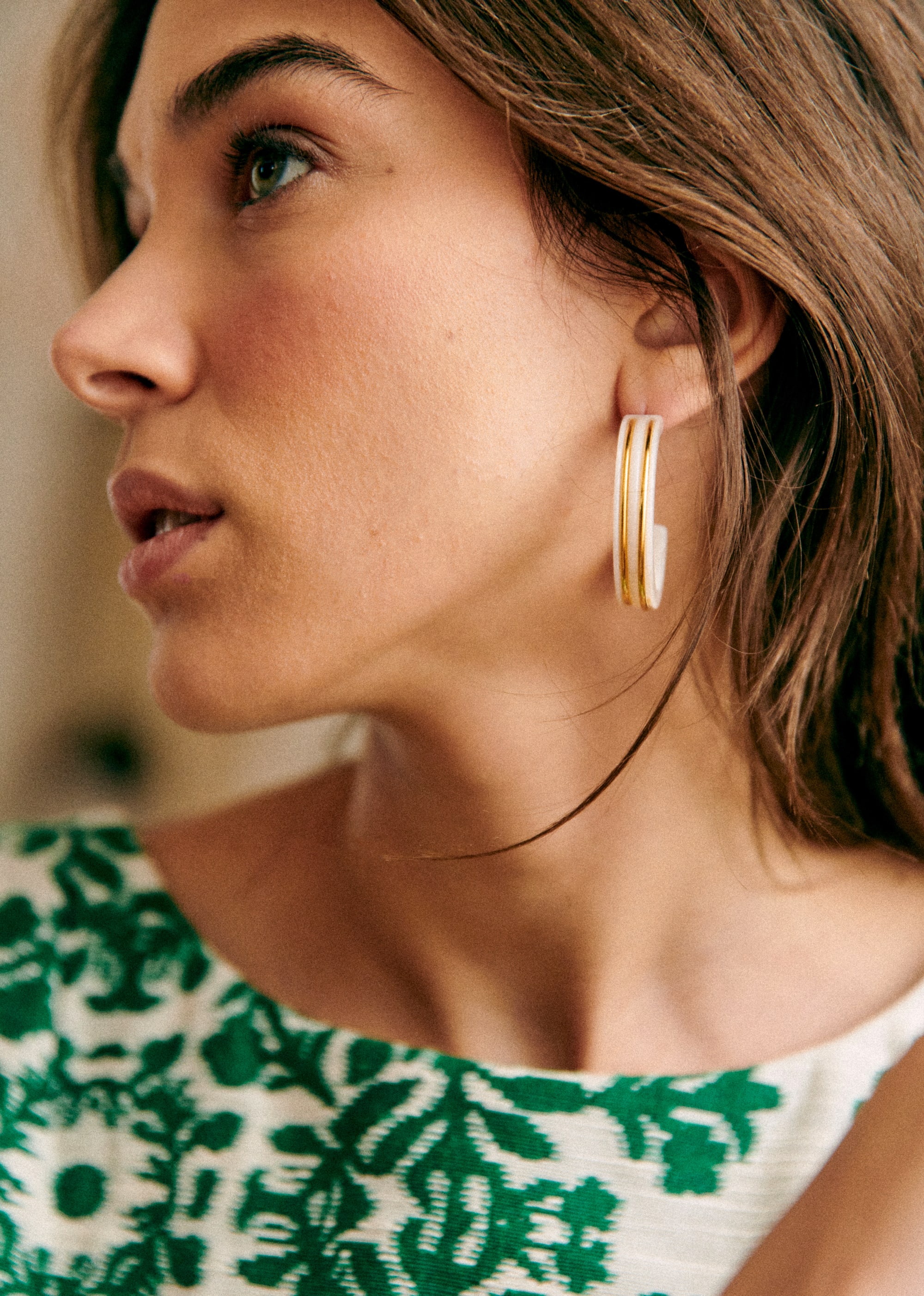 Anneaux Alix - Écru - E-SHOP/BIJOUX Boucles d'Oreilles 5905798
