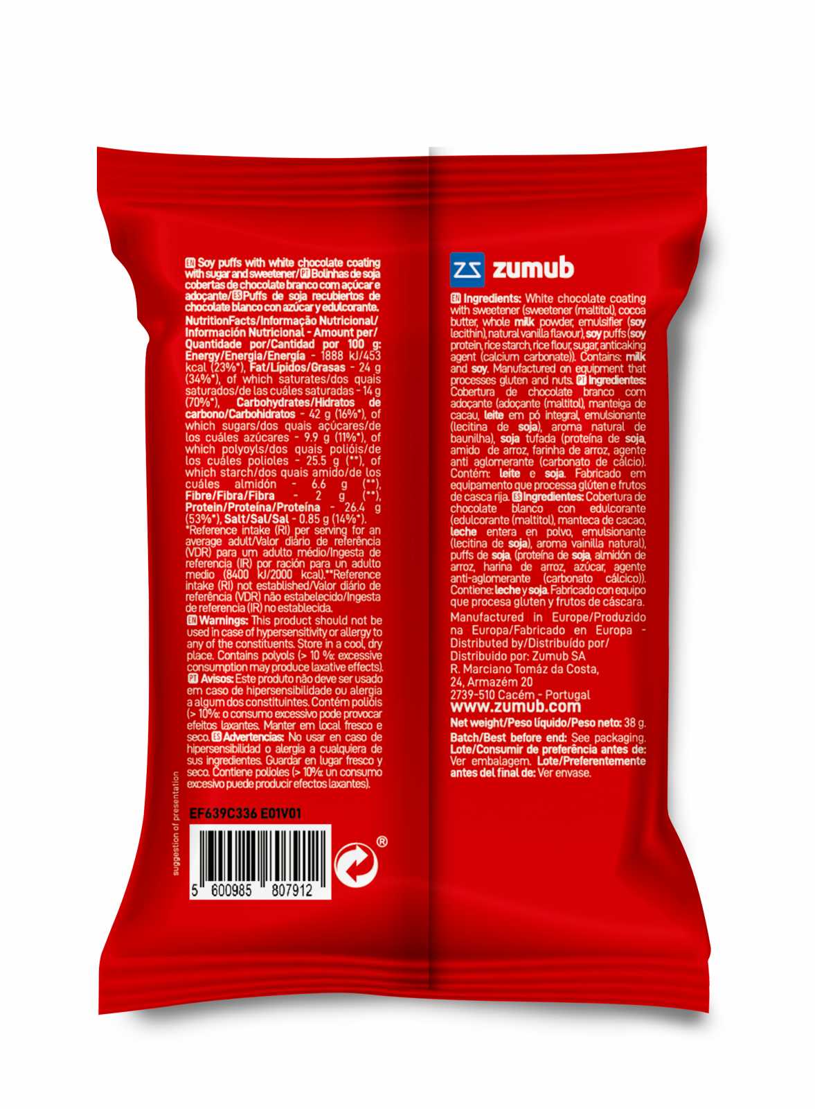 Zumb Protein Pops Chocolate ao Leite 38g