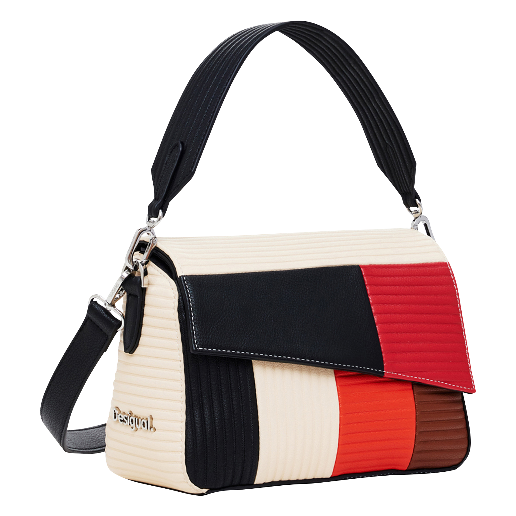 Sac à main effet patchwork | Multicolore